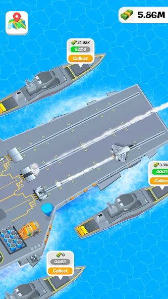 Idle Aircraft Carrier (Айдл Эйркрафт Кэрриер)  [МОД Mega Pack] Screenshot 3