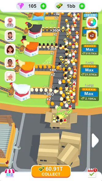 Idle Egg Factory  [МОД Unlimited Money] Screenshot 2