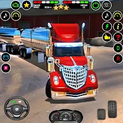 Скачать взломанную US Truck Driving Cargo Game 3D (Американский грузовик водителя)  [МОД Menu] - стабильная версия apk на Андроид