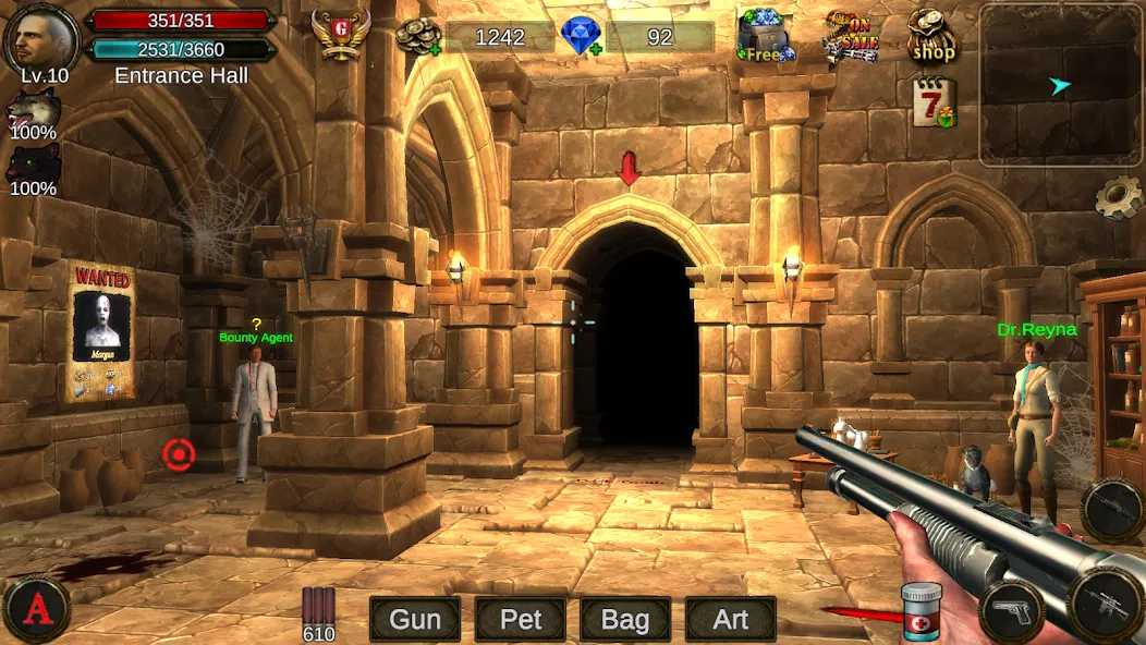 Dungeon Shooter : Dark Temple (Данжен Шутер)  [МОД Много монет] Screenshot 1