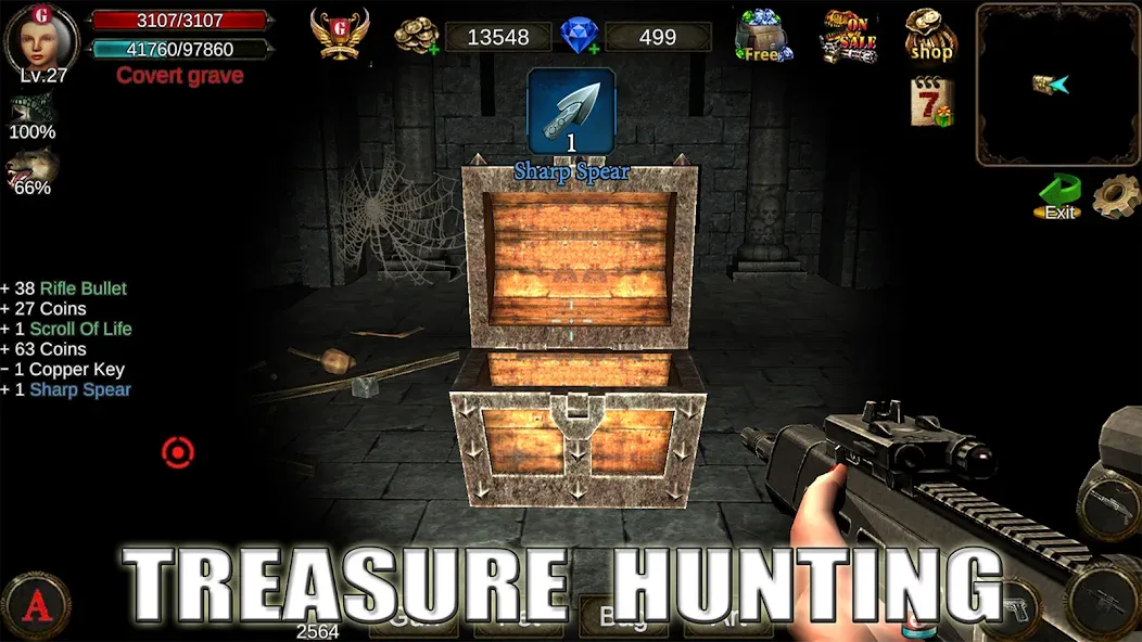 Dungeon Shooter : Dark Temple (Данжен Шутер)  [МОД Много монет] Screenshot 4