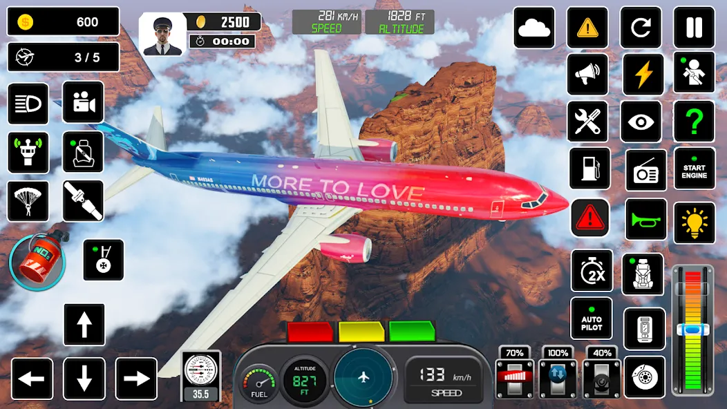 Pilot Flight Simulator Games  [МОД Много монет] Screenshot 4