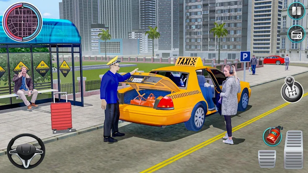 City Taxi Driving: Taxi Games  [МОД Все открыто] Screenshot 3