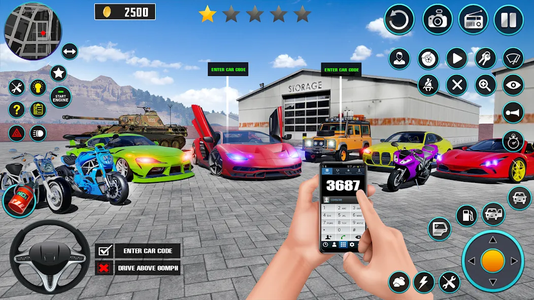 Open World Car Driving Games (Открытые мировые игры по вождению автомобиля)  [МОД Меню] Screenshot 3