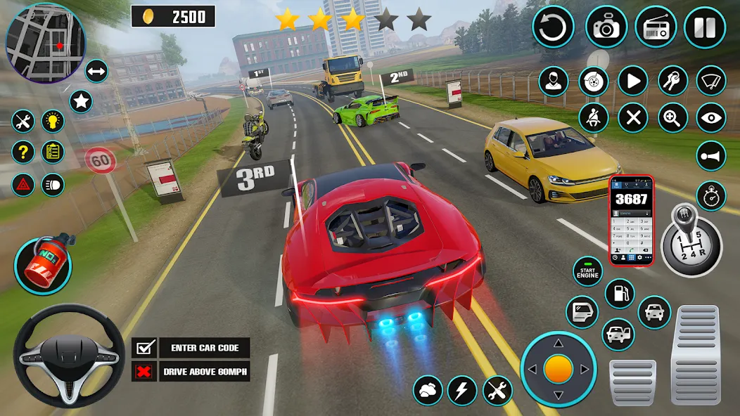 Open World Car Driving Games (Открытые мировые игры по вождению автомобиля)  [МОД Меню] Screenshot 4