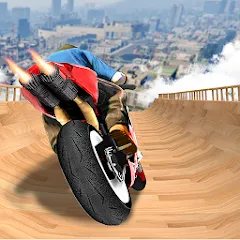 Скачать взлом Mega Ramp Bike Stunts Games 3D  [МОД Unlimited Money] - последняя версия apk на Андроид