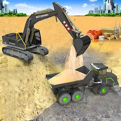 Скачать взлом Sand Excavator Simulator Games  [МОД Бесконечные деньги] - полная версия apk на Андроид