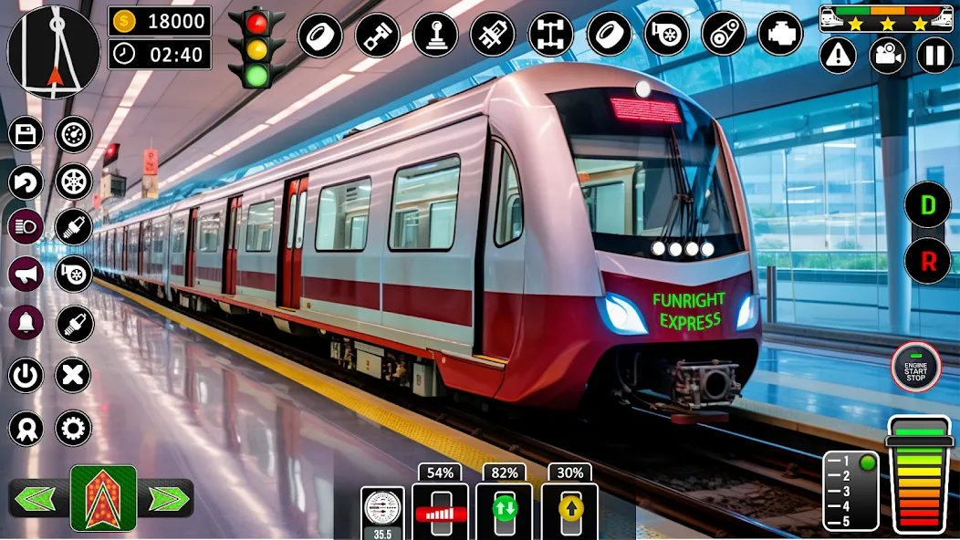 City Train Games Driver Sim 3D  [МОД Все открыто] Screenshot 1