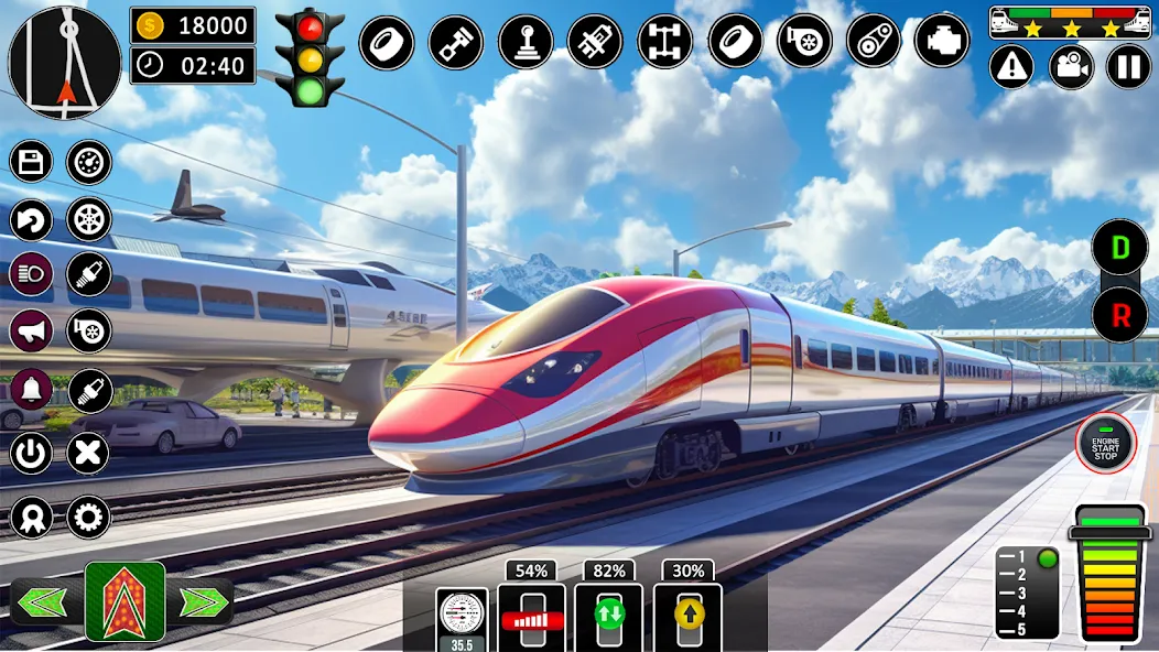 City Train Games Driver Sim 3D  [МОД Все открыто] Screenshot 4