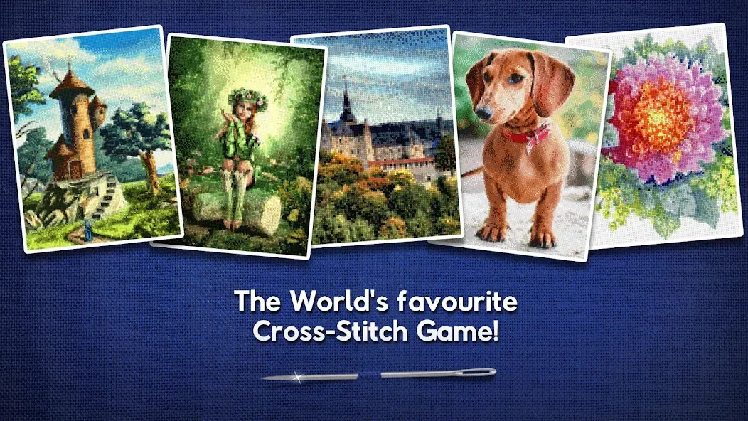 Cross-Stitch World (Кросс)  [МОД Много денег] Screenshot 1