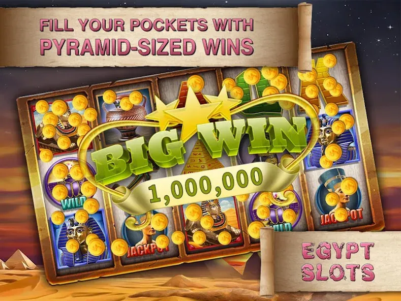 Egypt Slots Casino Machines (Египетские игровые автоматы казино)  [МОД Unlocked] Screenshot 4