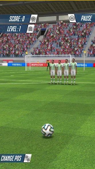 Strike Football Game FreeKick  [МОД Бесконечные деньги] Screenshot 3