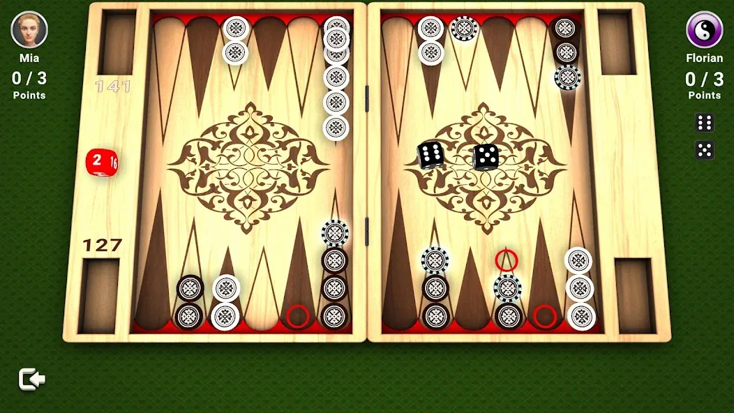 Backgammon -  Board Game  [МОД Menu] Screenshot 2