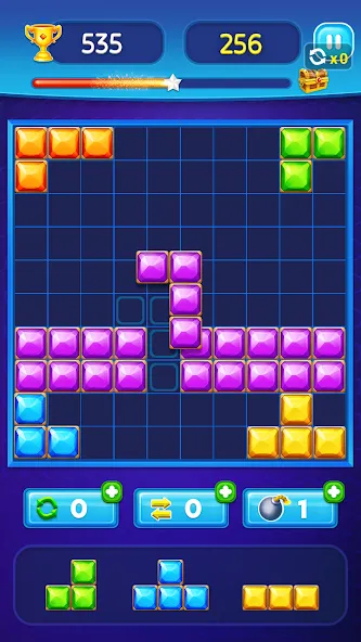 Block Puzzle - Gem Block (Блокпазл блокголоволомка)  [МОД Unlocked] Screenshot 3