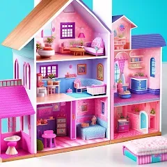 Скачать взломанную Doll House Design Doll Games (Дизайн кукольного домика игры с куклами)  [МОД Бесконечные деньги] - стабильная версия apk на Андроид