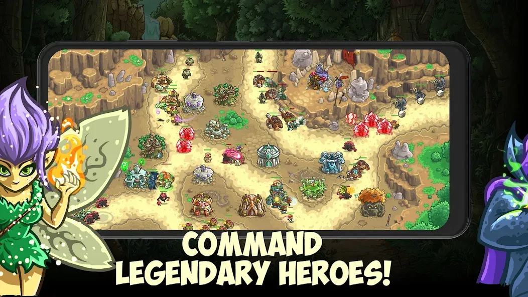 Kingdom Rush Origins TD (Кингдом Раш Ориджинс)  [МОД Бесконечные монеты] Screenshot 4