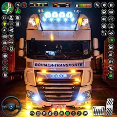 Скачать взломанную US Truck City Transport Sim 3d  [МОД Меню] - полная версия apk на Андроид