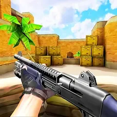 Взломанная Gun Strike: FPS Shooter Game (Каунтер Атак)  [МОД Menu] - последняя версия apk на Андроид