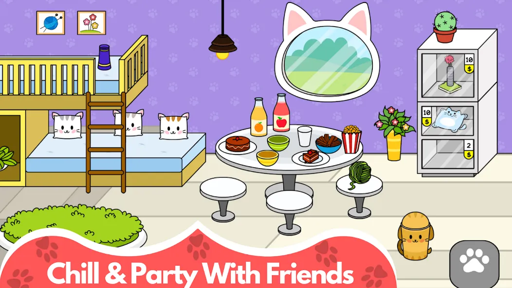 My Cat Town - Cute Kitty Games  [МОД Menu] Screenshot 3