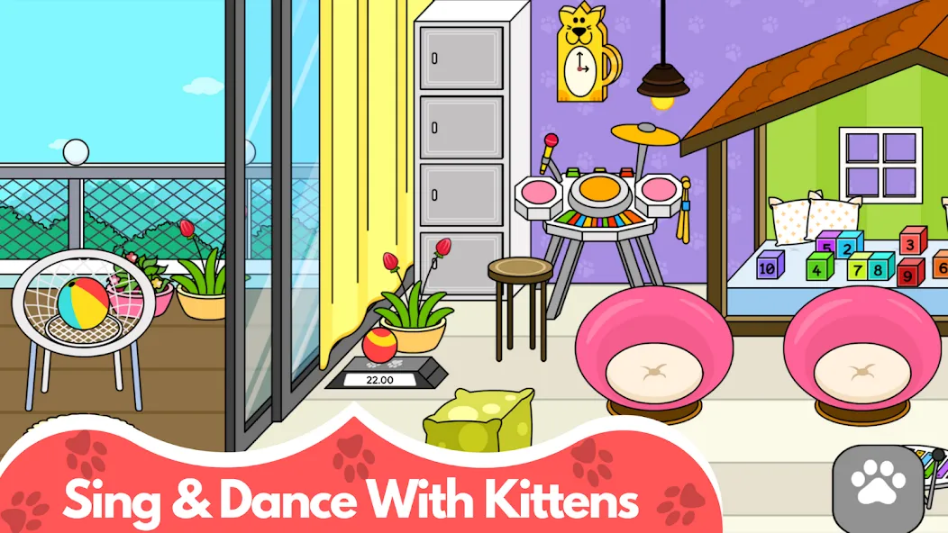 My Cat Town - Cute Kitty Games  [МОД Menu] Screenshot 4