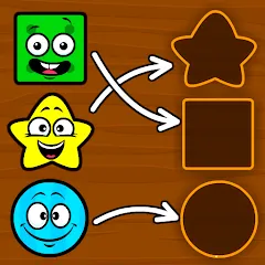 Скачать взлом Shapes & Colors Games for Kids  [МОД Unlocked] - стабильная версия apk на Андроид