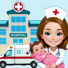 Скачать взломанную My Hospital Town Doctor Games  [МОД Unlimited Money] - последняя версия apk на Андроид