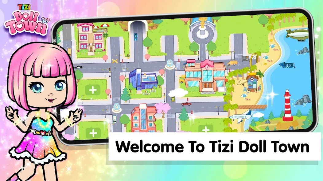 Tizi Town: Doll Dress Up Games  [МОД Много монет] Screenshot 1