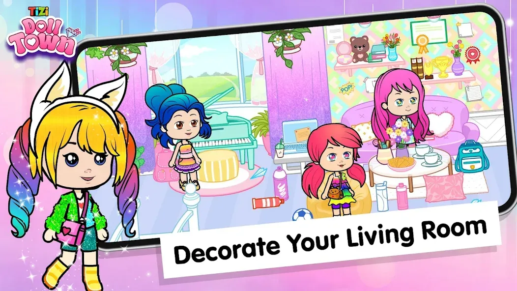 Tizi Town: Doll Dress Up Games  [МОД Много монет] Screenshot 4