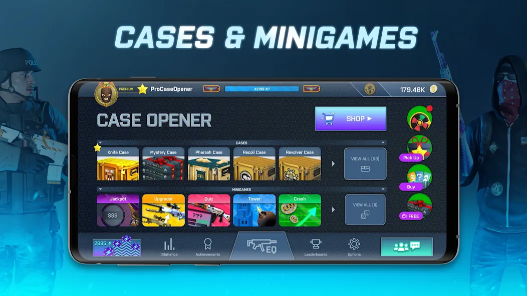 Case Opener - skins simulator (Кейс Опенер)  [МОД Много монет] Screenshot 2