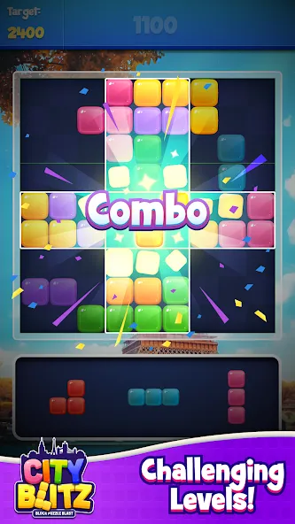 City Blitz-Block Puzzle Blast (Блок Головоломка Кинг)  [МОД Unlocked] Screenshot 4