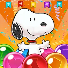 Взлом Bubble Shooter - Snoopy POP! (Бабл шутер)  [МОД Много денег] - стабильная версия apk на Андроид