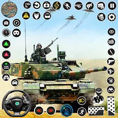 Скачать взломанную Tank Fury: Battle of Steels  [МОД Menu] - стабильная версия apk на Андроид