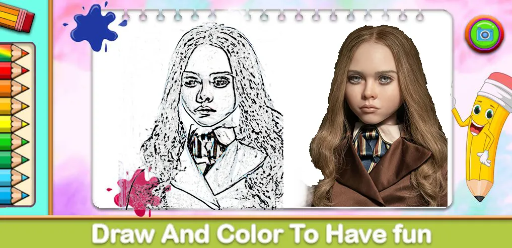 Megan Coloring Game (Меган Колоринг Гейм)  [МОД Все открыто] Screenshot 1