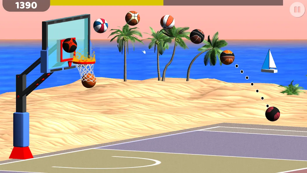 Basketball: Shooting Hoops  [МОД Много денег] Screenshot 2