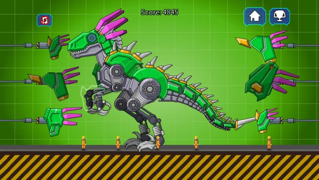 Velociraptor Rex Dino Robot (Велоцираптор Рекс Дино Робот)  [МОД Много монет] Screenshot 1