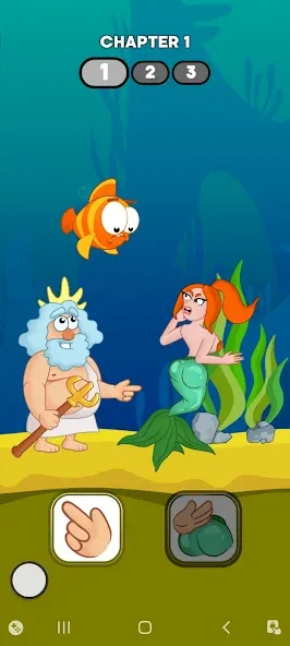 Neptune vs Mermaid: Fish Prank (Нептун против Русалки)  [МОД Mega Pack] Screenshot 1