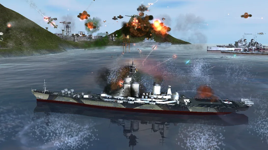 WARSHIP BATTLE:3D World War II  [МОД Unlocked] Screenshot 3