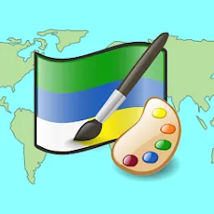 Взломанная Draw The Flag - Quiz & Maker  [МОД Menu] - стабильная версия apk на Андроид