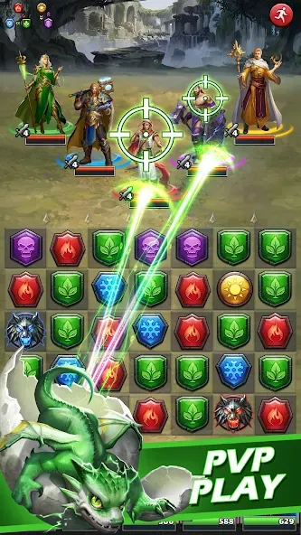 MythWars & Puzzles: RPG Match3  [МОД Menu] Screenshot 3