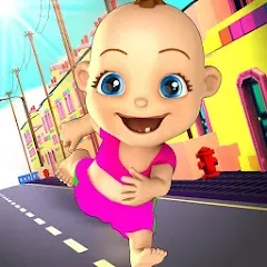 Скачать взломанную Baby Run The Babysitter Escape  [МОД Бесконечные монеты] - последняя версия apk на Андроид