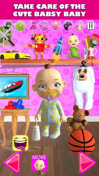 Talking Babsy Baby  [МОД Menu] Screenshot 1