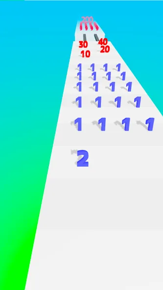 Number Master: Run and merge (Намбер Мастер)  [МОД Много монет] Screenshot 1