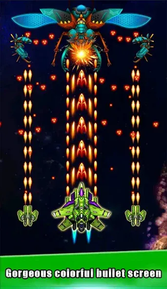 Galaxy Attack - space shooting (Гэлакси Атак)  [МОД Много денег] Screenshot 4