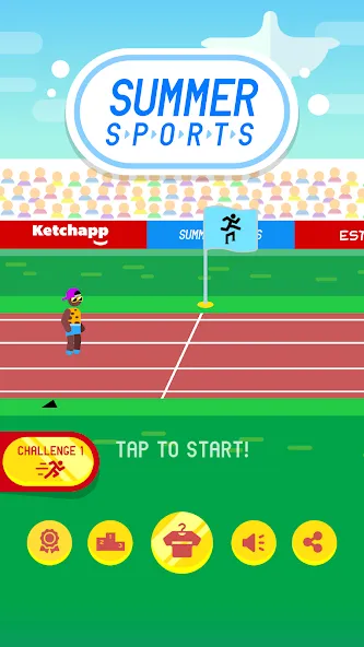 Ketchapp Summer Sports (Кетчапп Летний Спорт)  [МОД Unlocked] Screenshot 5