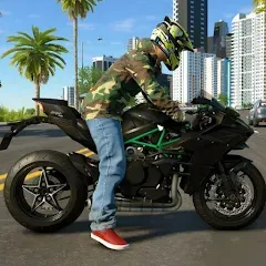 Скачать взлом Kawasaki Ninja H2r Games 3D (Кавасаки Ниндзя 2р Игры 3D)  [МОД Меню] - последняя версия apk на Андроид