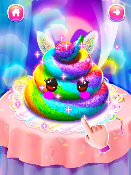 Girl Games: Unicorn Cooking  [МОД Бесконечные монеты] Screenshot 4