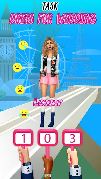 Fashion Battle - Girl Dress Up  [МОД Бесконечные деньги] Screenshot 3