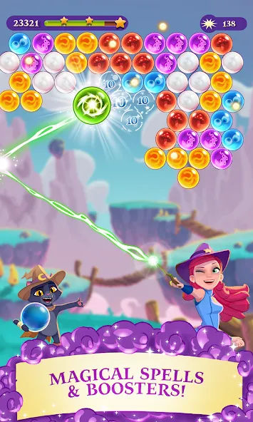 Bubble Witch 3 Saga (Бабл Витч 3 Сага)  [МОД Все открыто] Screenshot 2