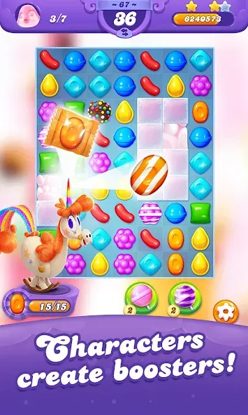 Candy Crush Friends Saga (Кенди Краш Френдс Сага)  [МОД Unlocked] Screenshot 3