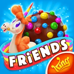 Взломанная Candy Crush Friends Saga (Кенди Краш Френдс Сага)  [МОД Unlocked] - полная версия apk на Андроид